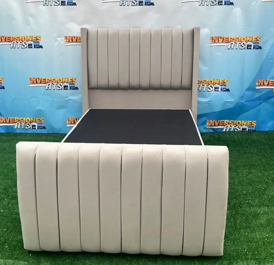 Cama Plaza y Media Baúl – Modelo Tabular Doble Respaldo