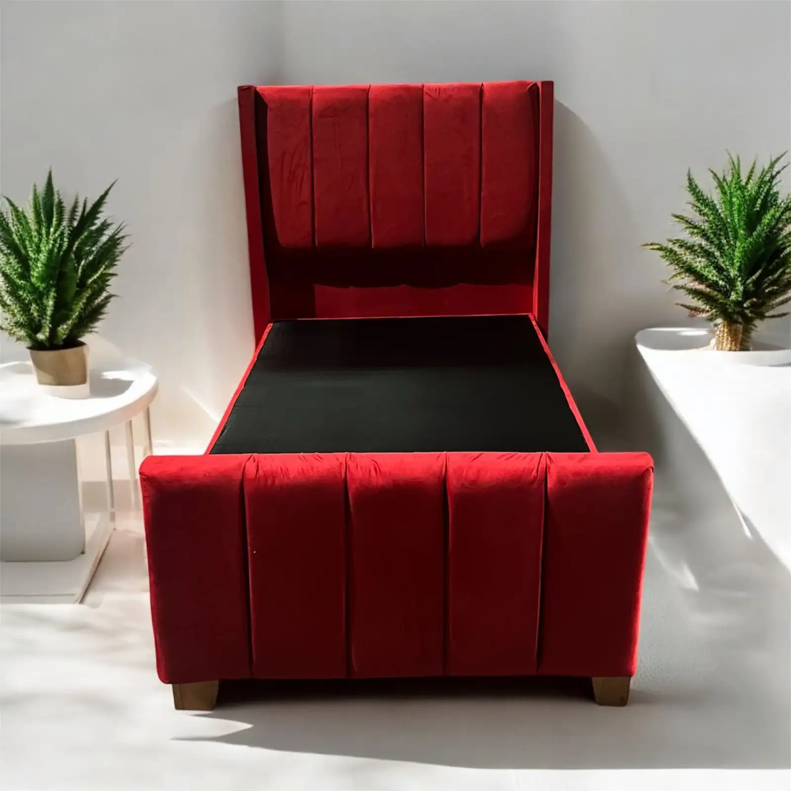 Cama Plaza y Media Baúl – Modelo Tabular Doble Respaldo - Imagen 2