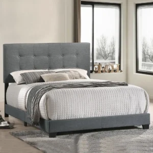 Cama 2 Plazas – Botones Estilo moderno, confort inmediato