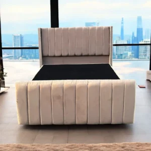 Cama 2 Plazas Baúl con Doble Respaldo – Modelo Tabular