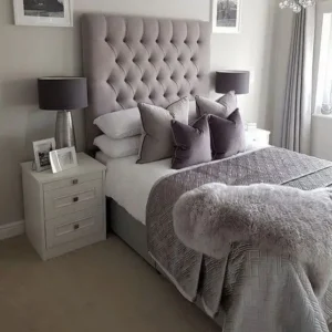 Cama Plaza y Media – Modelo Capitoné