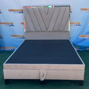 Cama 2 Plazas de Lujo – Modelo Baúl en V