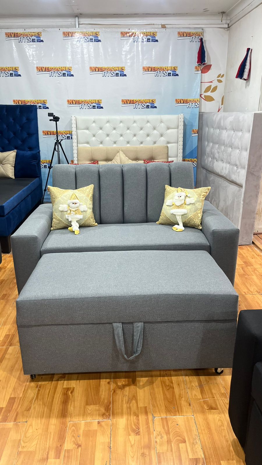 SOFA CAMA CLASICO 2 CUERPOS ( PLAZA Y MEDIA ) - Imagen 3