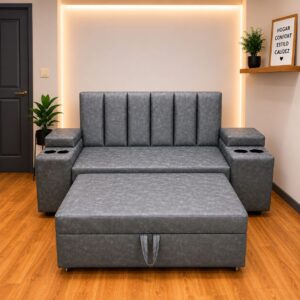 Sofá cama premium 2 plazas ( 3 cuerpos ) - Modelo Lineas Rectas